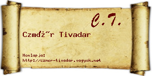 Czmór Tivadar névjegykártya