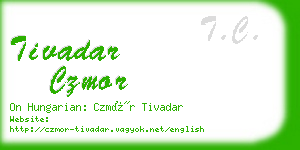 tivadar czmor business card